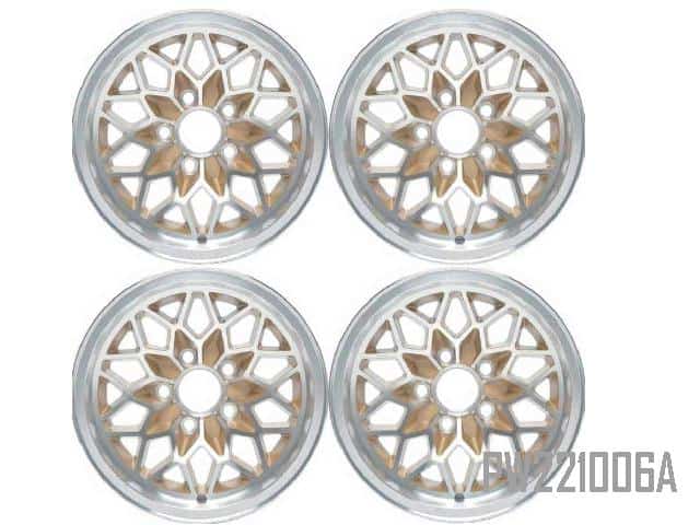 A Wheel Rim SET: Pontiac Snowflake 15 x 8" : 78-81 (4)